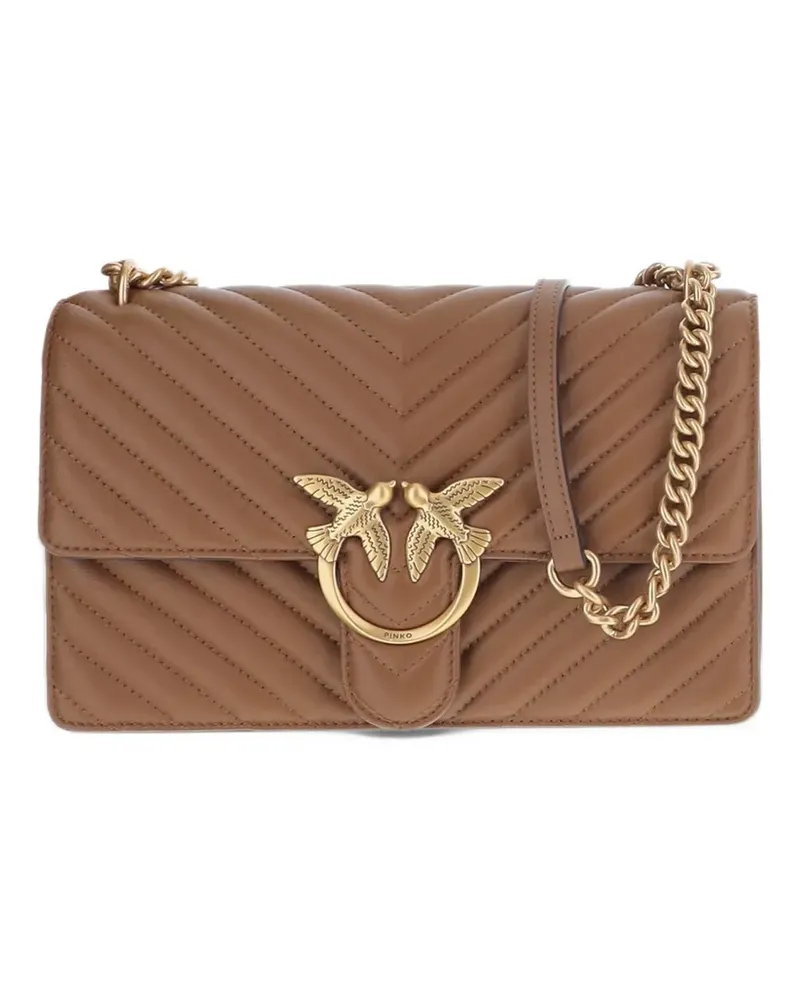 Pinko medium shoulder bag Love bag one chevron - Braun Braun