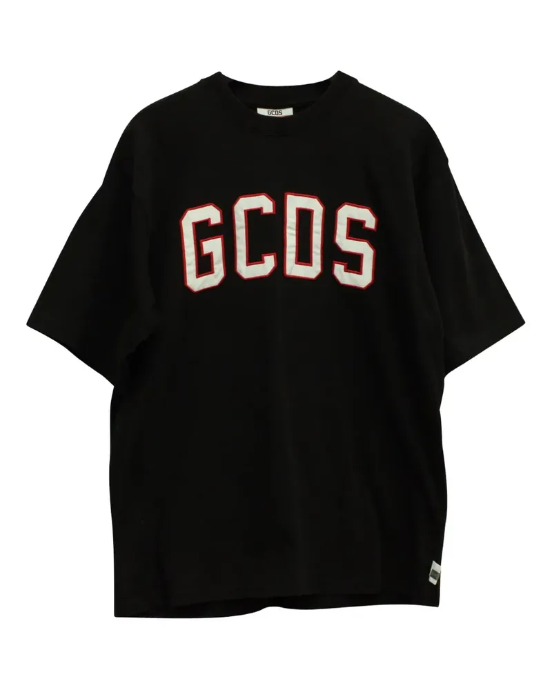 GCDS logo-print T-shirt - Schwarz Schwarz