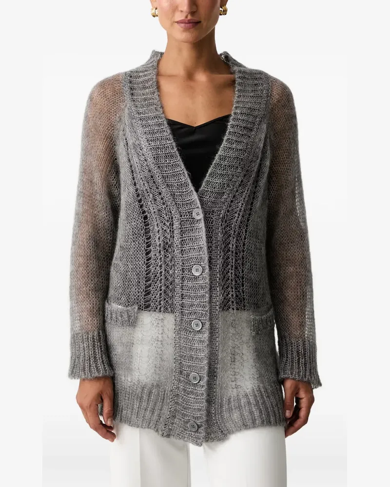 Ermanno Scervino Offener Cardigan - Grau Grau