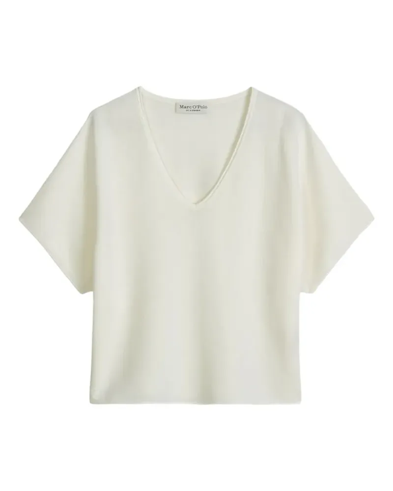 Marc O'Polo v-neck short-sleeve sweat - Nude Nude