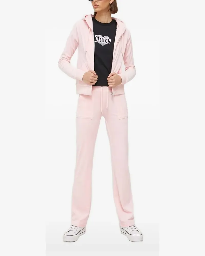 Juicy Couture Hoodie mit Logo-Stickerei - Rosa Rosa