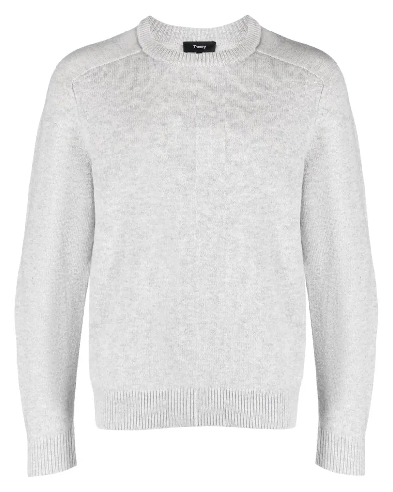 Theory Gerippter Morlan Pullover Grau