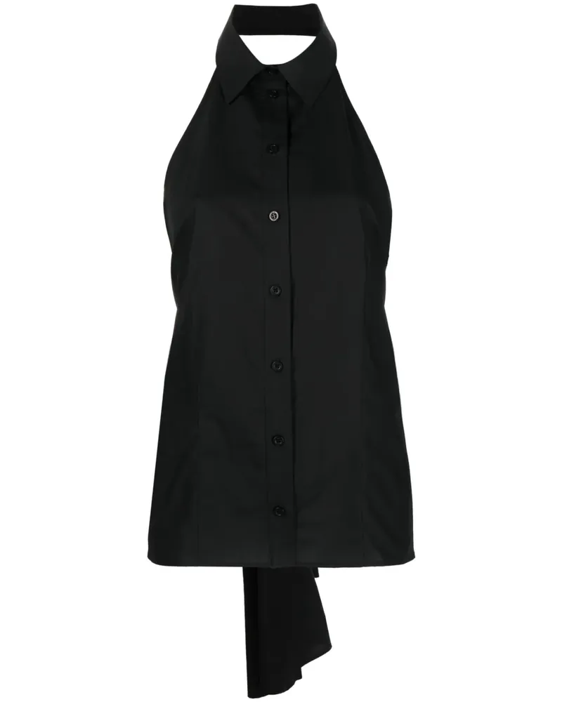 MSGM Ärmelloses Hemd - Schwarz Schwarz