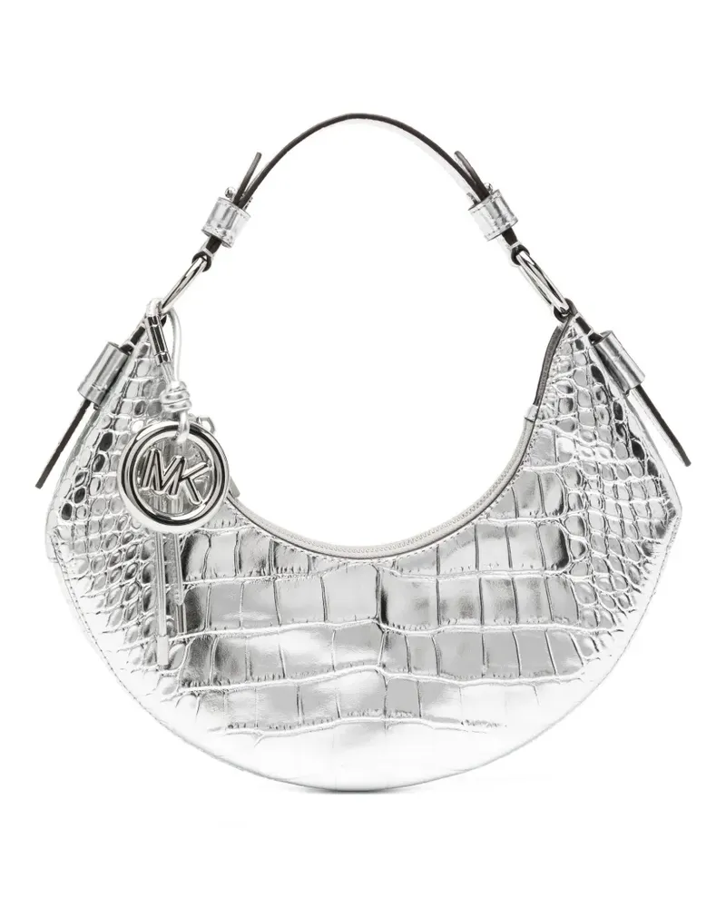 Michael Kors Mittelgroße Koa Schultertasche - Silber Silber