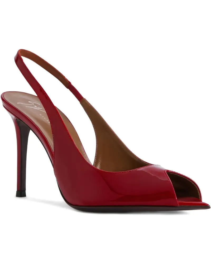Giuseppe Zanotti Intriigo Slingback-Sandalen mit Peeptoe 90mm - Rot Rot