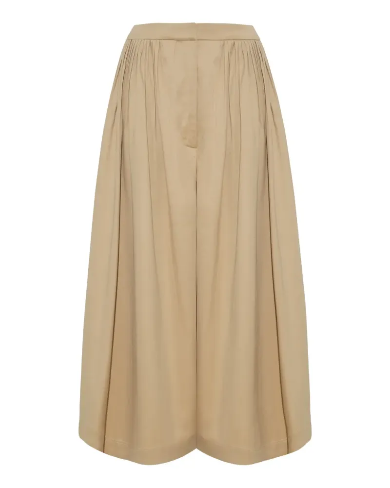 Adam Lippes Athena pleated palazzo pants - Nude Nude