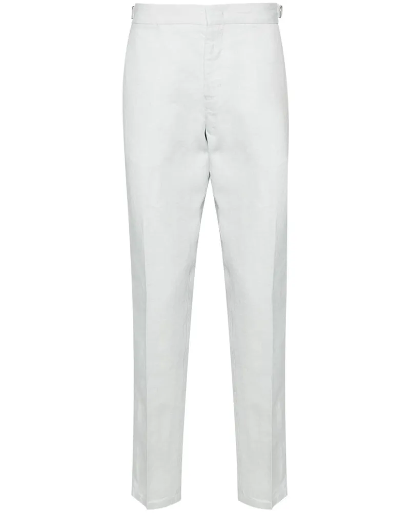 Orlebar Brown Griffon Tapered-Hose aus Leinen - Blau Blau