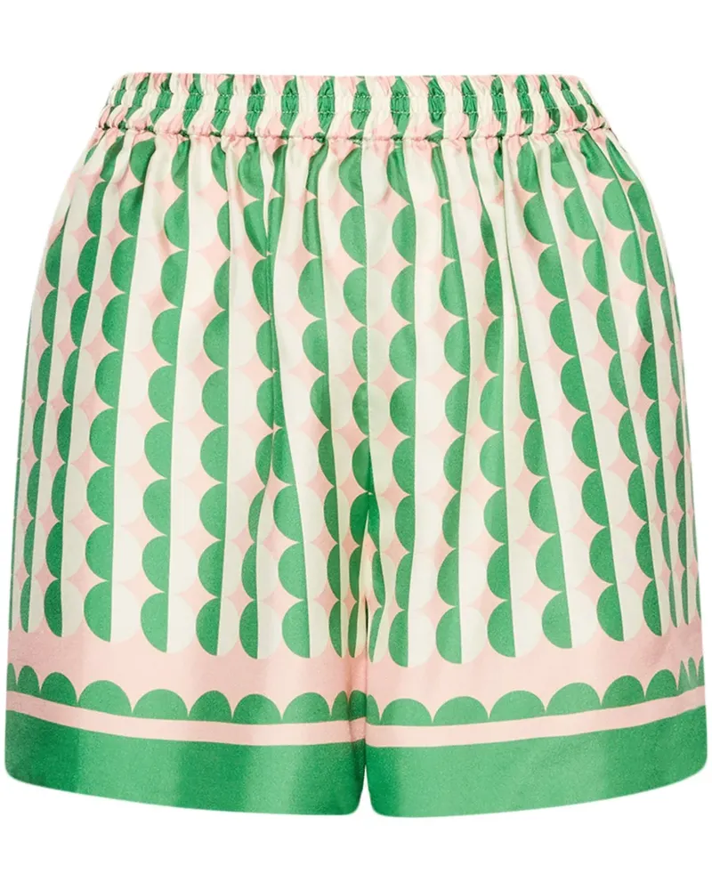 Oscar de la Renta Shorts mit geometrischem Muster - Grün Grün