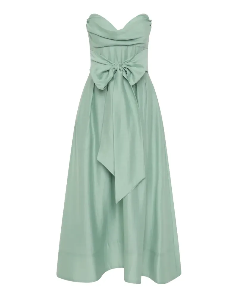 Rebecca Vallance Schulterfreies Serenity Midikleid mit Schleife - Grün Grün