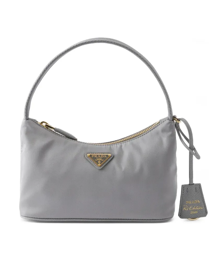 Prada Re-Edition 2008 Re-Nylon Mini-Tasche - Grau Grau