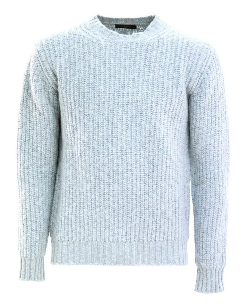 Zanone Gerippter Pullover - Blau Blau