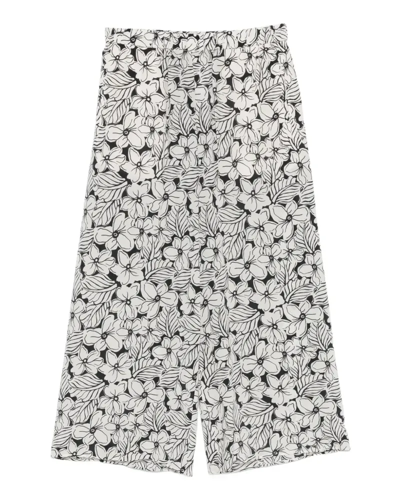 Max Mara Nirvana floral-pattern trousers - Weiß Weiß