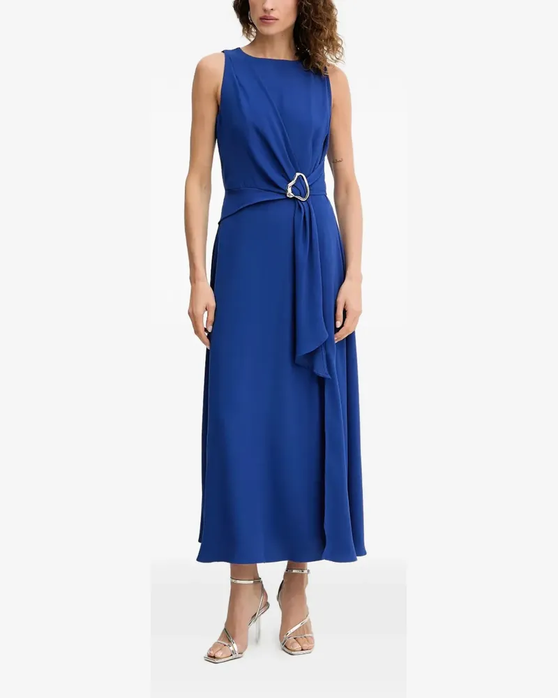 Morgan metallic-buckle sleeveless maxi dress - Blau Blau
