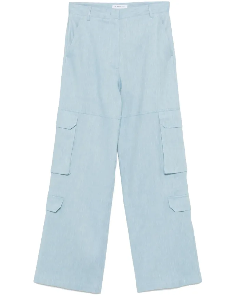 Manuel Ritz Gerade Cargohose - Blau Blau