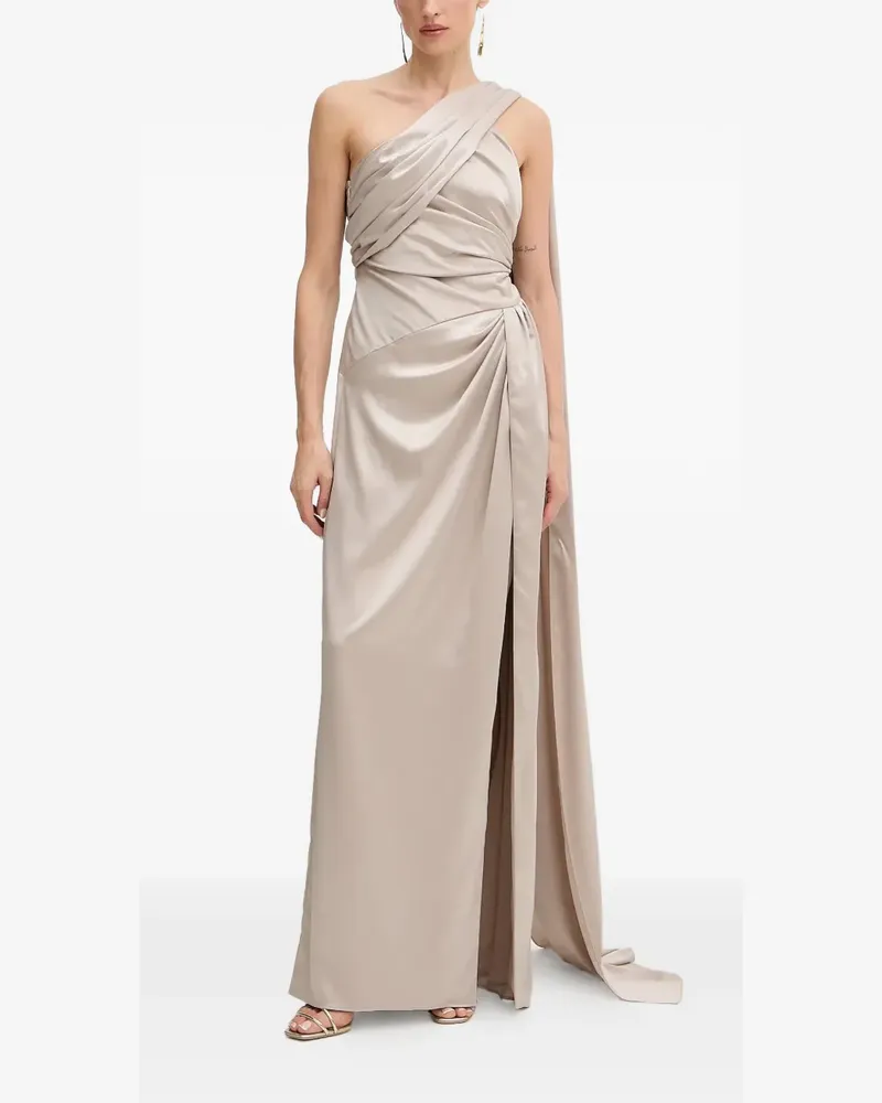 MARCIANO Los Angeles Drapierte One-Shoulder-Robe - Nude Nude