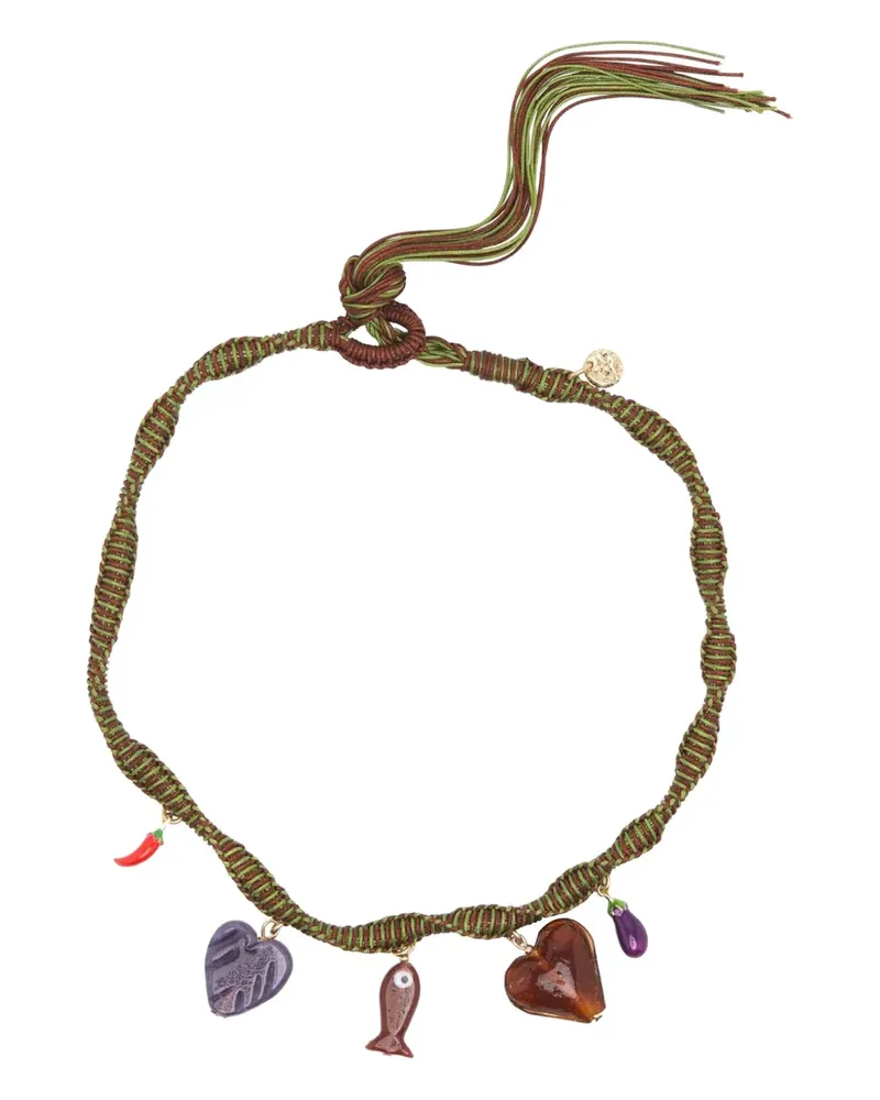 ALEMAIS bijoux charm necklace - Grün Grün