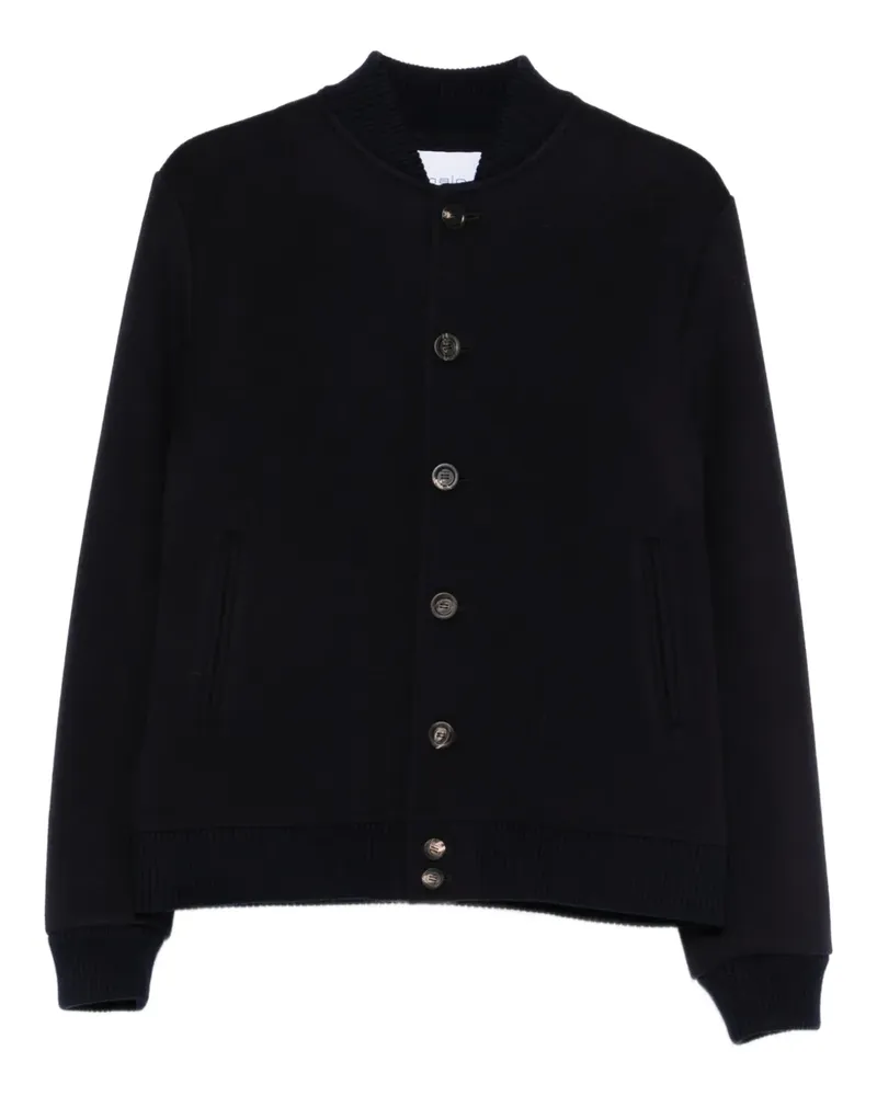 Malo buttoned bomber jacket - Blau Blau