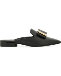 Ferragamo Double Bow Mules Schwarz