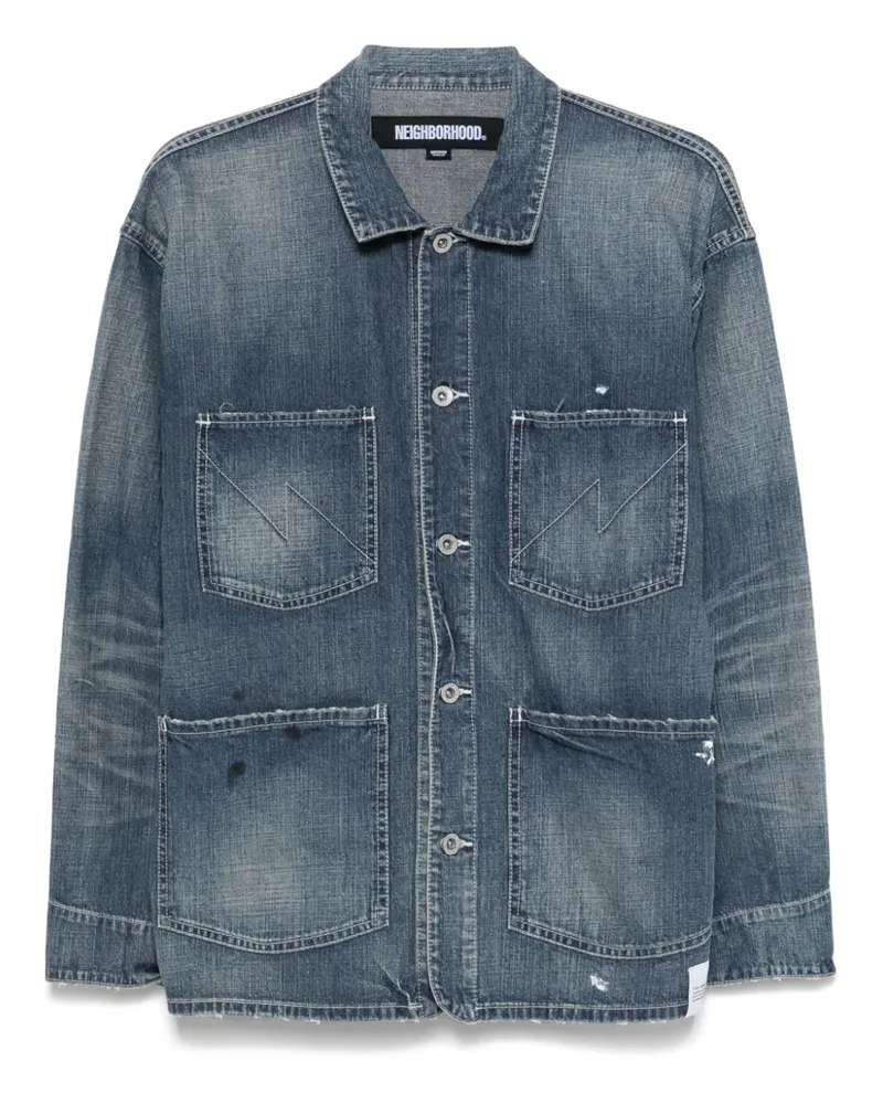 Neighborhood Klassische Jeansjacke - Blau Blau