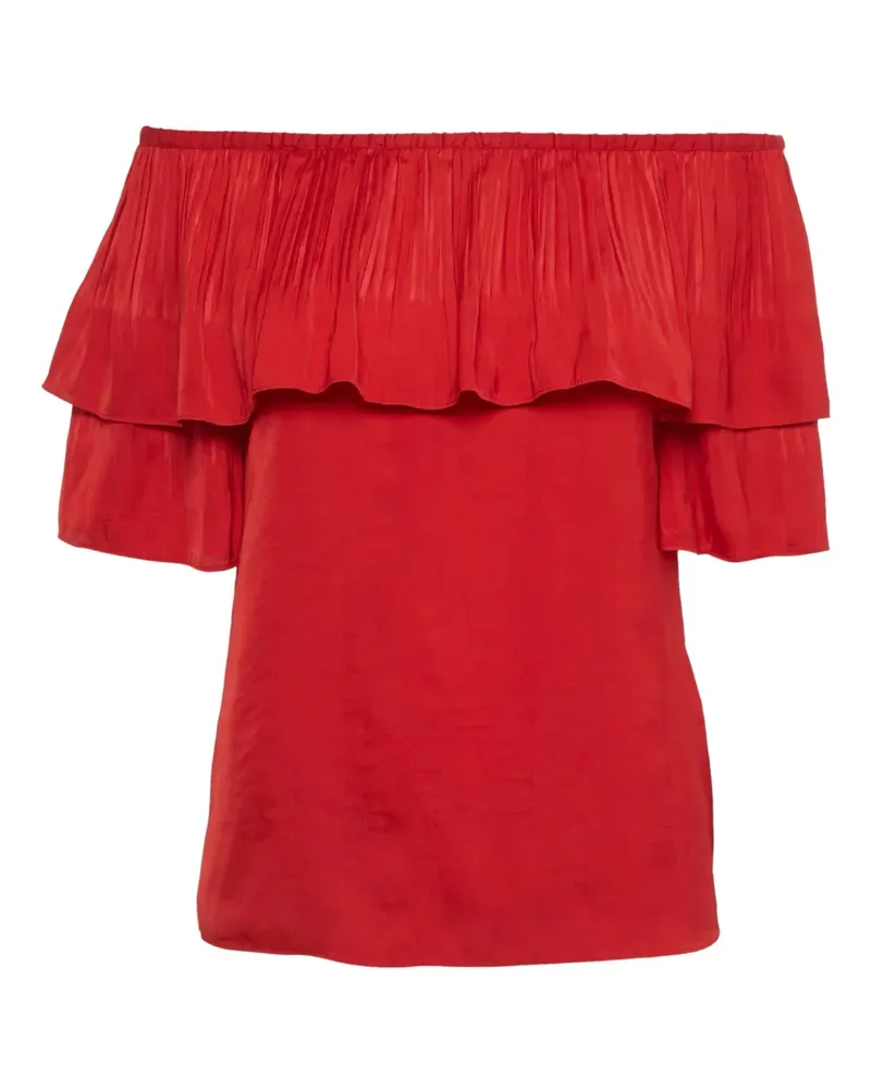 Maje ruffled top - Rot Rot