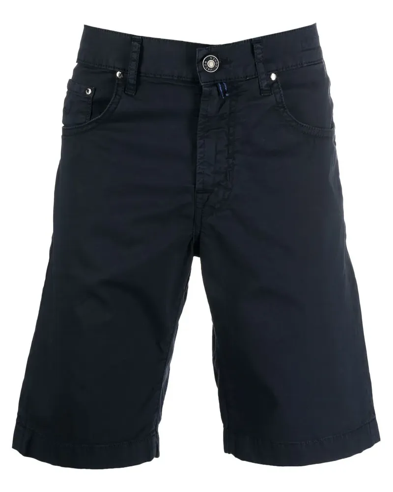 Jacob Cohën Chino-Shorts mit Logo-Patch - Blau Blau