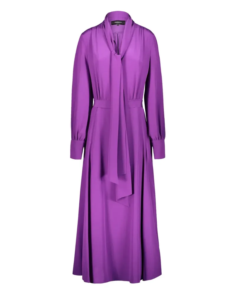 Rochas Langes Kleid mit Schleifenkragen - Violett Violett
