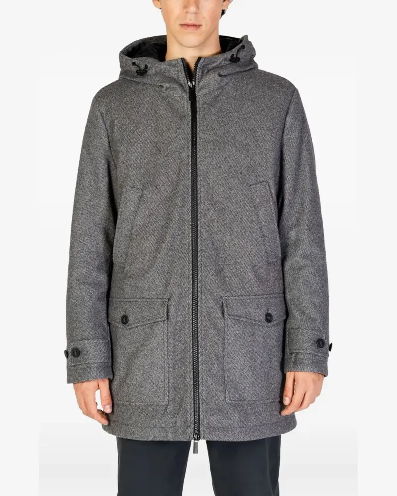HAMAKI-HO hooded zip-up jacket - Grau Grau