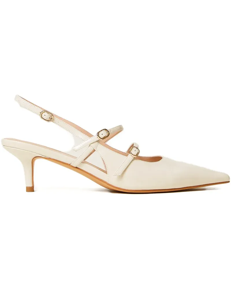 Twin-Set Slingback-Pumps mit Riemen - Nude Nude