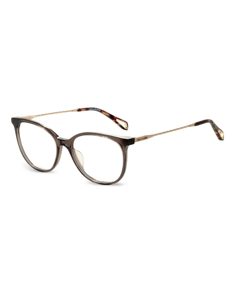 Zadig & Voltaire Brille mit rundem Gestell - Braun Braun