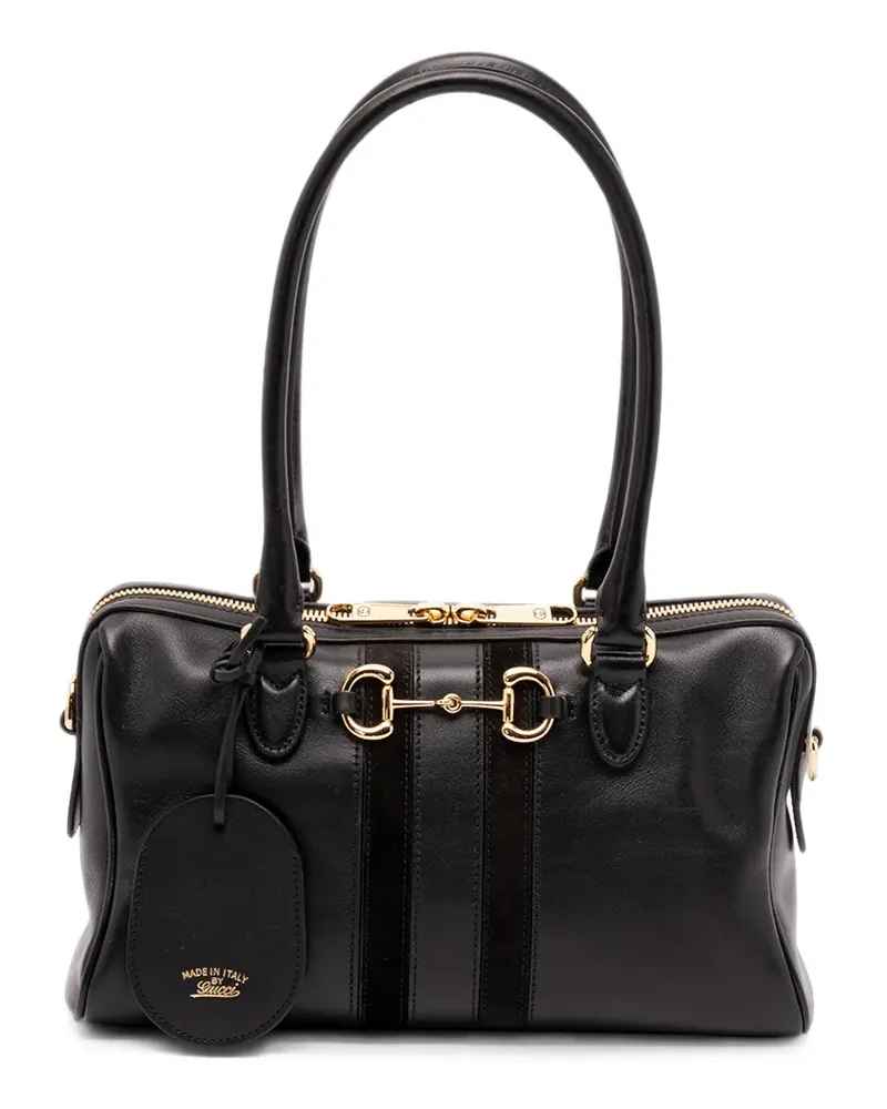 Gucci Mittelgroße Horsebit 1955 Schultertasche - Schwarz Schwarz