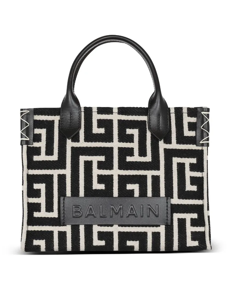 Balmain Kleine B-Army Handtasche - Schwarz Schwarz