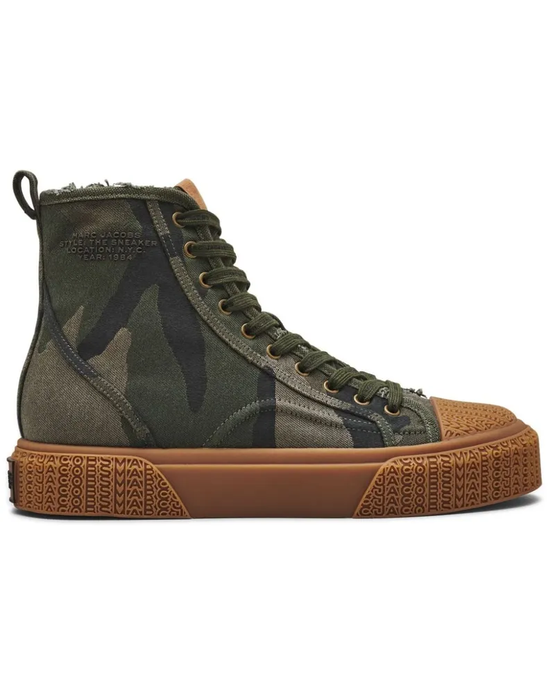 Marc Jacobs The Camo Jacquard High-Top-Sneakers - Grün Grün
