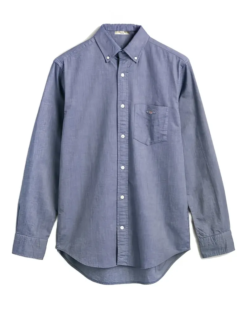 Gant Oxford-Hemd mit Tasche - Blau Blau