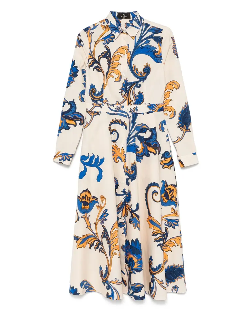 Etro Hemdkleid mit Paisley-Print - Nude Nude