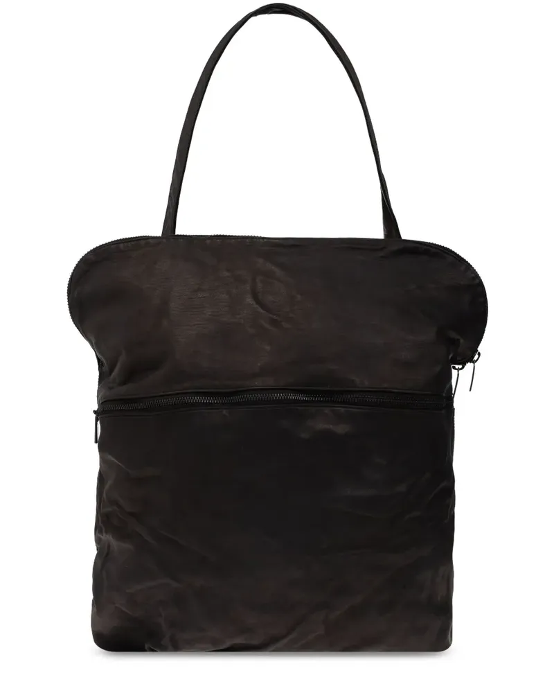 Yohji Yamamoto Handtasche aus Leder - Schwarz Schwarz