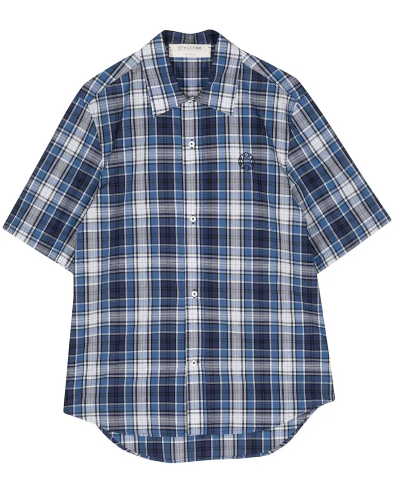 1017 ALYX 9SM Kariertes Hemd - Blau Blau