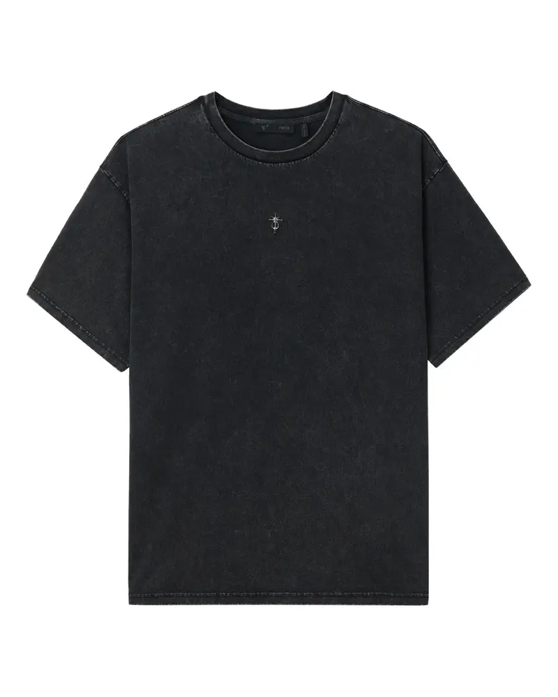 FIVE CM T-Shirt mit Stickerei - Schwarz Schwarz