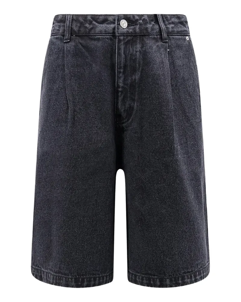 Dunst pleated denim shorts - Schwarz Schwarz