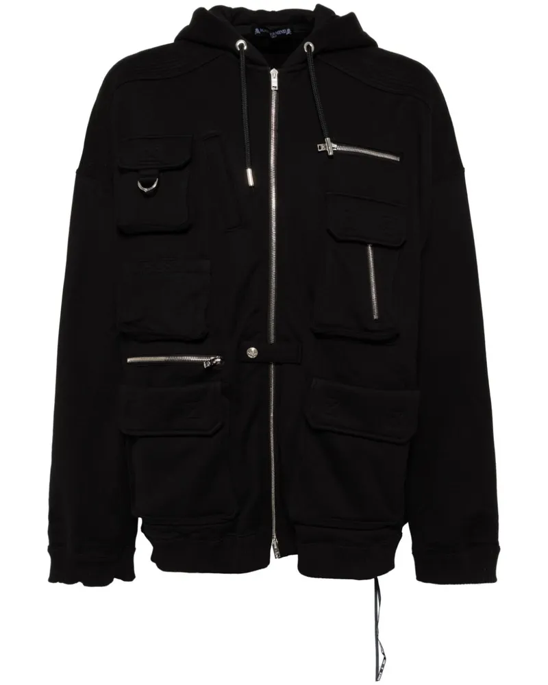 Mastermind World Hoodie mit Taschen - Schwarz Schwarz
