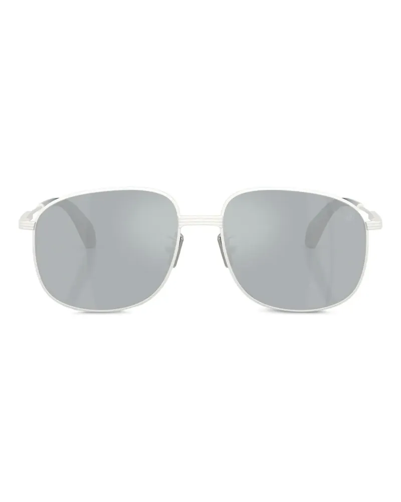Moncler Fennix Sonnenbrille mit eckigem Gestell - Silber Silber