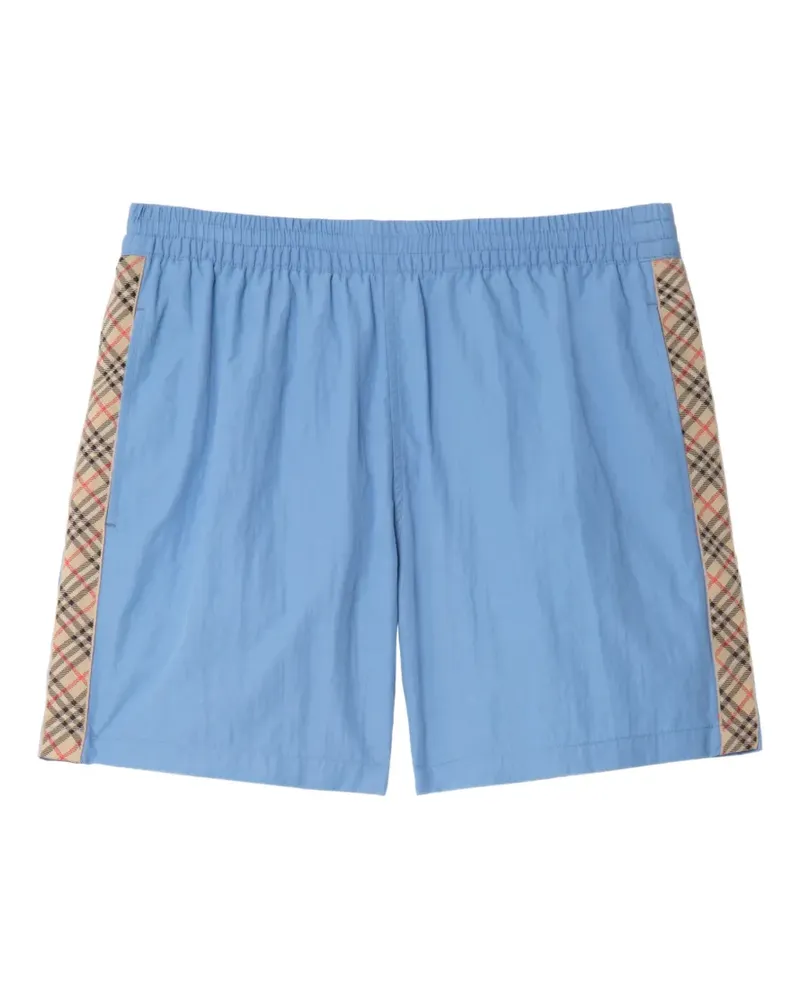 Burberry Badeshorts mit karierten Details - Blau Blau