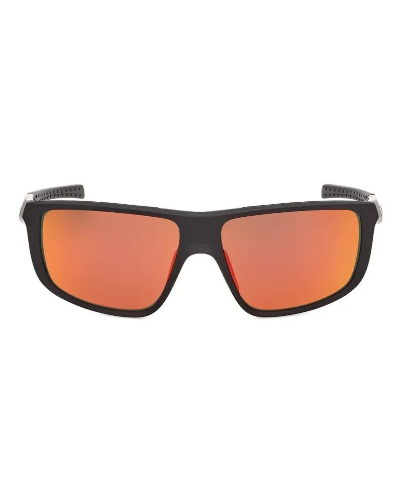 adidas Sonnenbrille mit eckigem Gestell - Schwarz Schwarz