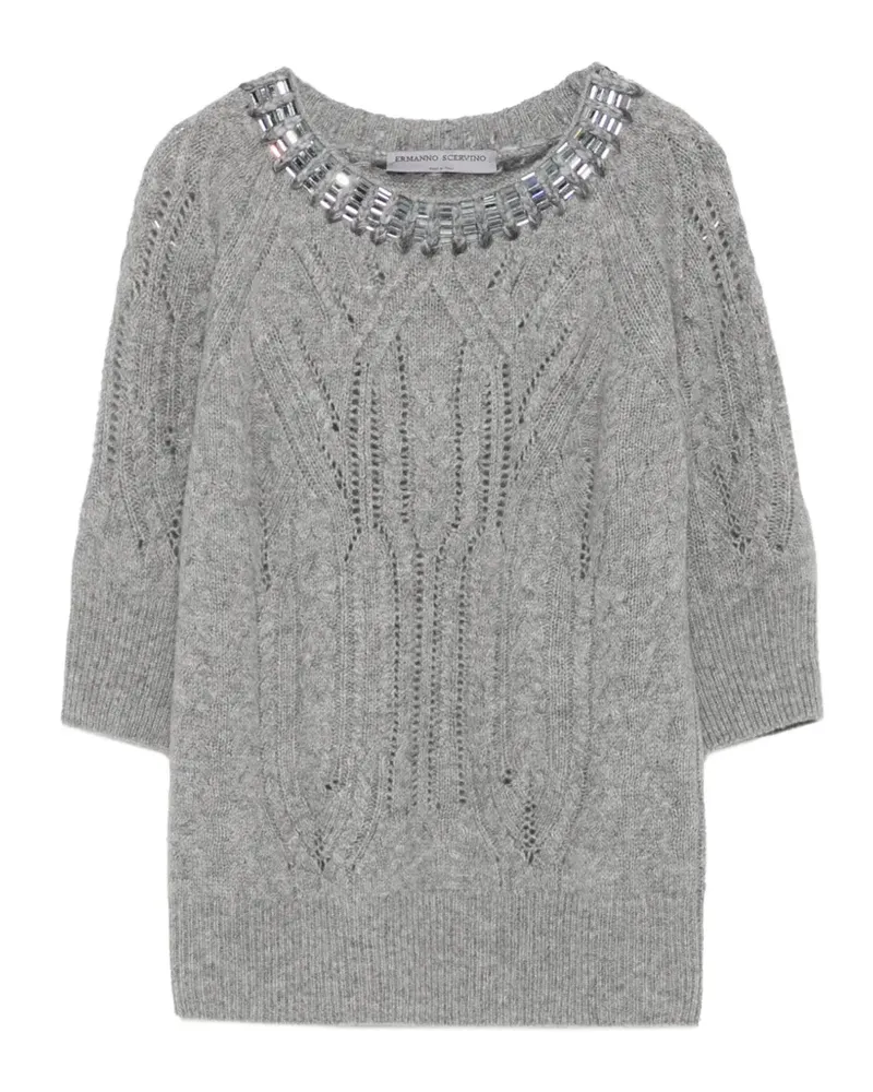 Ermanno Scervino Verziertes Oberteil - Grau Grau