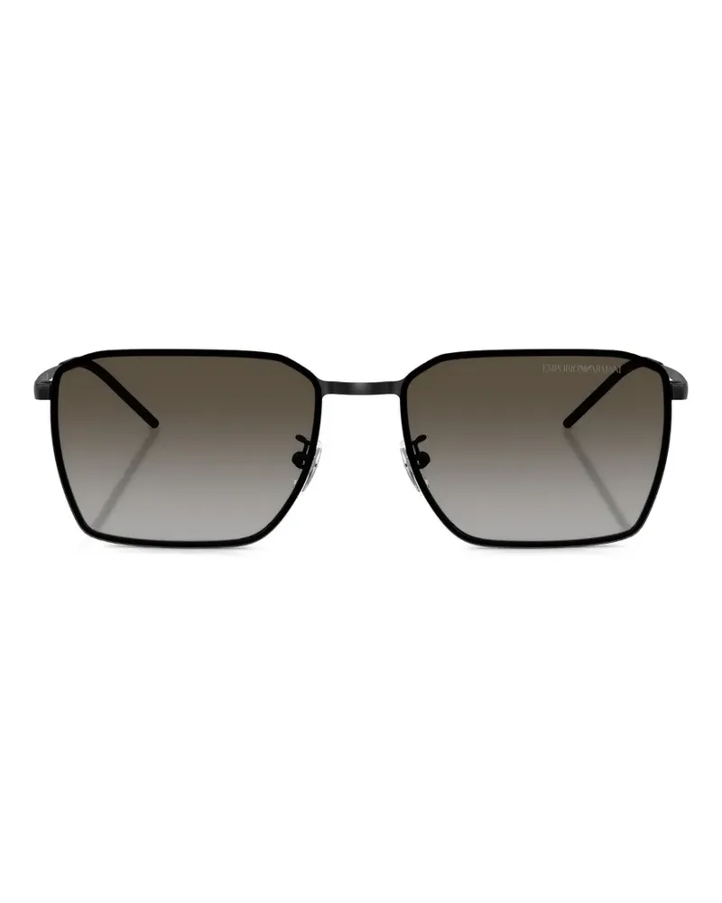 Emporio Armani Matte Sonnenbrille - Schwarz Schwarz