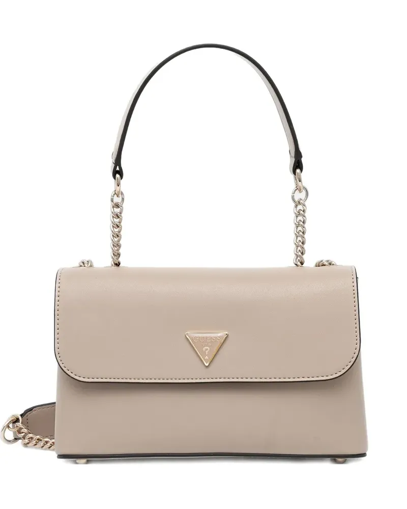 Guess logo-plaque cross body bag - Nude Nude