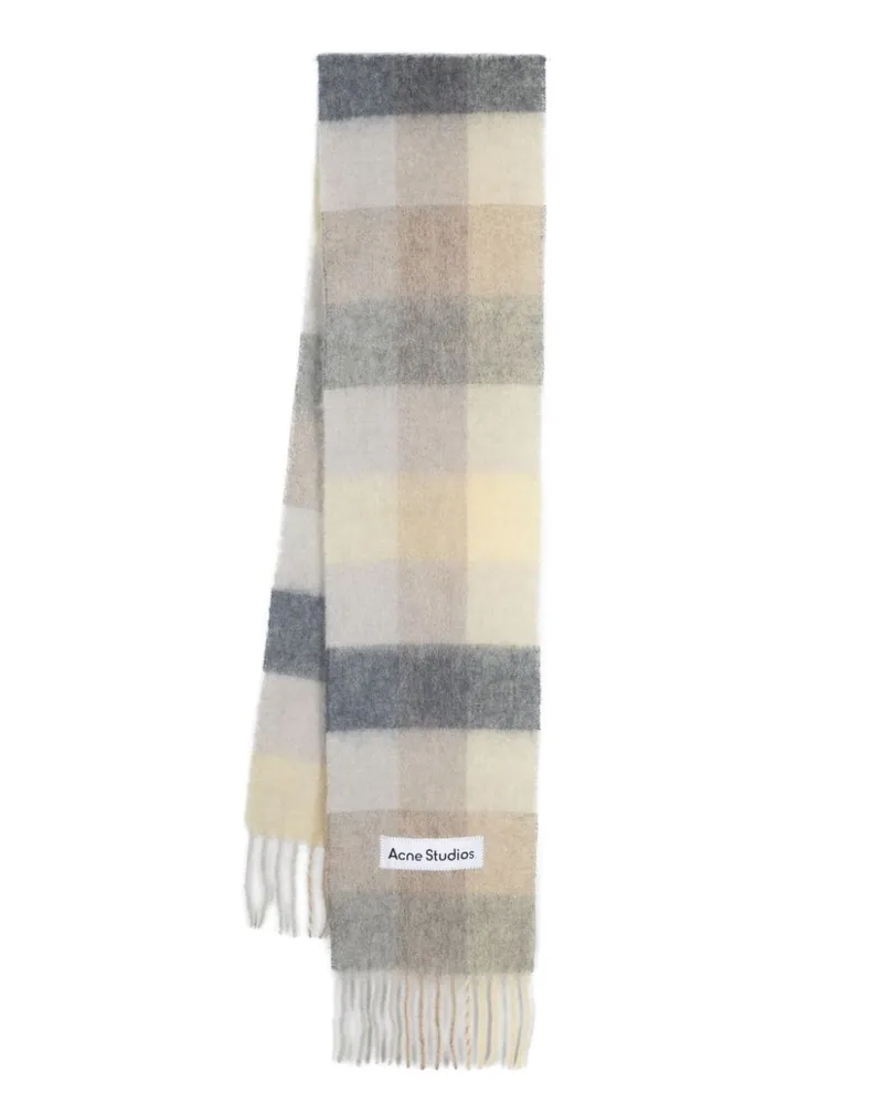 Acne Studios Schal mit Logo-Applikation - Nude Nude