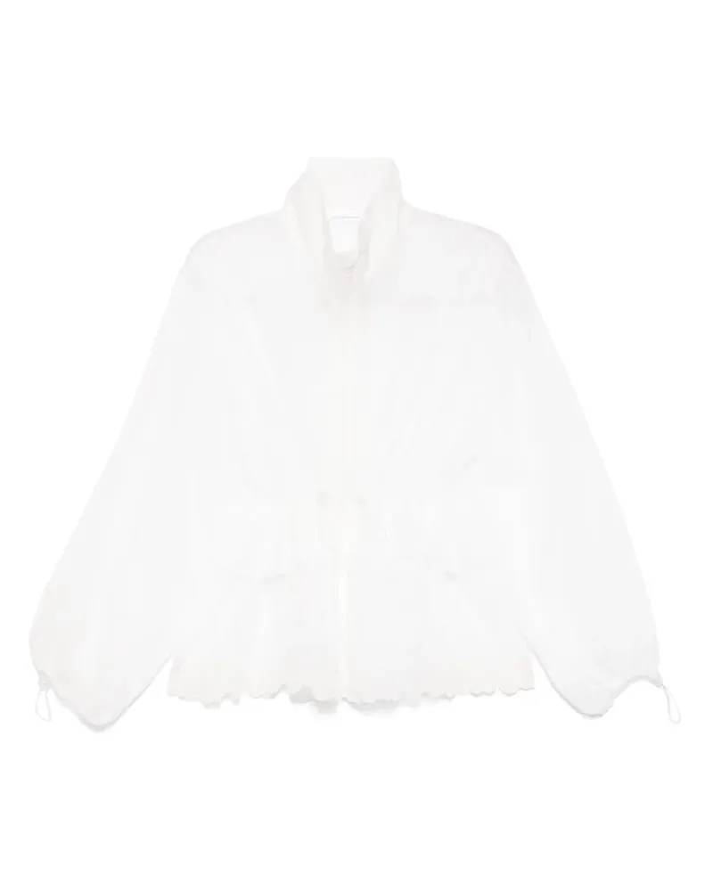 Cecilie Bahnsen Semi-transparente Jacke - Weiß Weiß