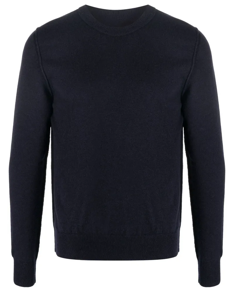 Maison Margiela Kaschmirpullover mit rundem Ausschnitt - Blau Blau