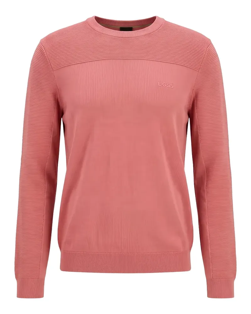 HUGO BOSS Pullover mit Mikro-Struktur - Rosa Rosa