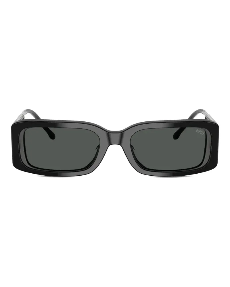 Diesel rectangle-frame sunglasses - Schwarz Schwarz